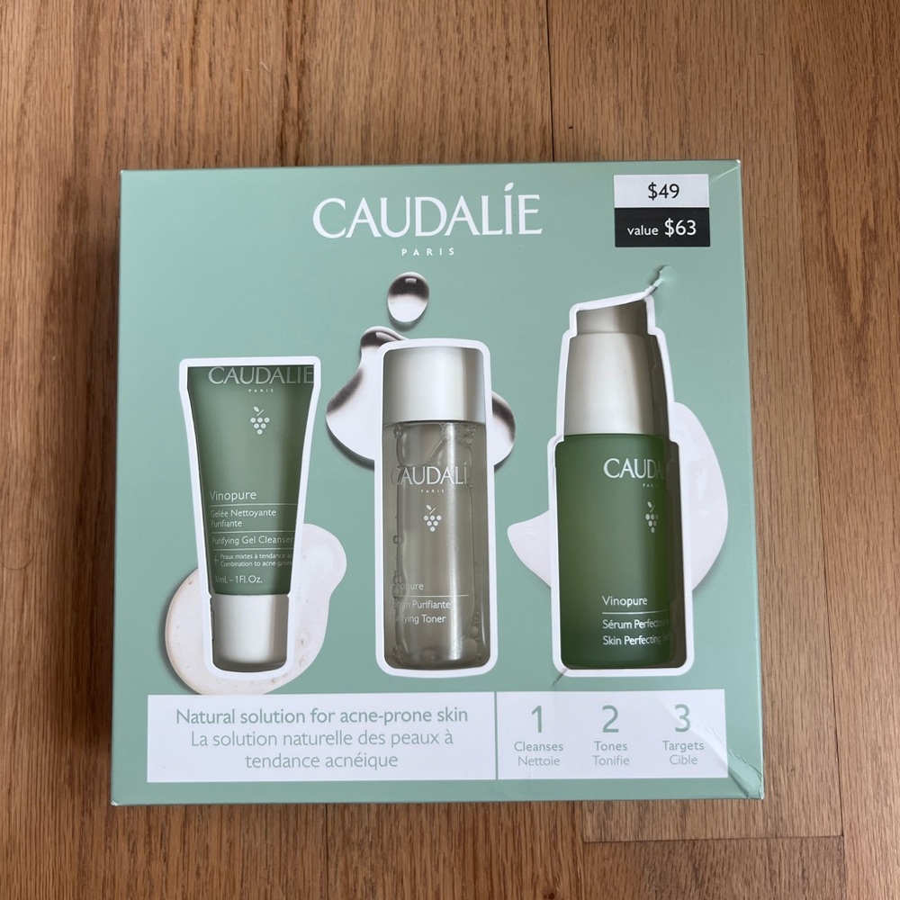 NEW Caudalie Vinopure Anti-Blemish Solution Set